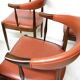 Eight Danish Cow Horn "Model 12" Chairs in Rosewood by Johannes Andersen