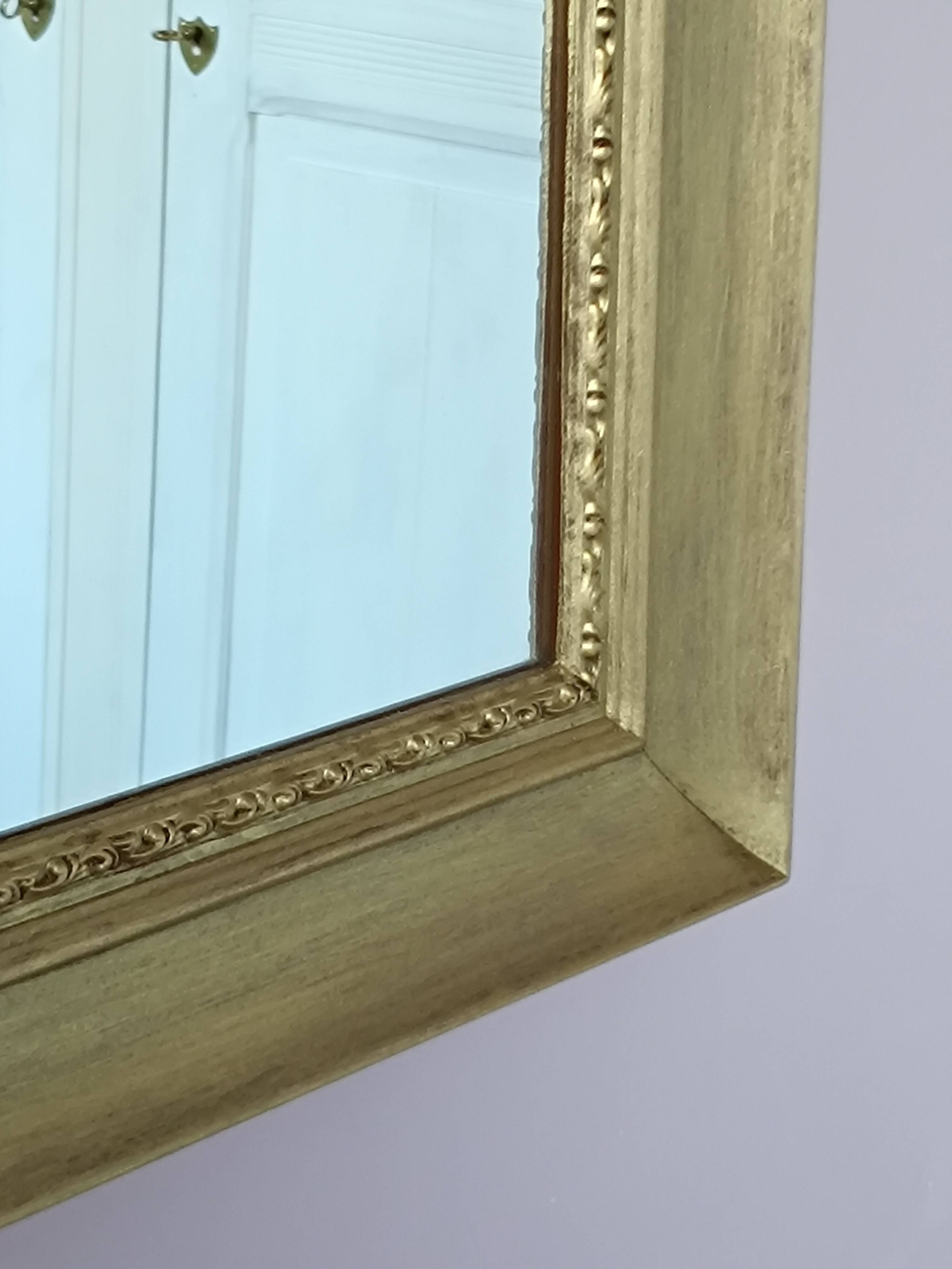 Solid wood mirror gilded 83 X 63 cm