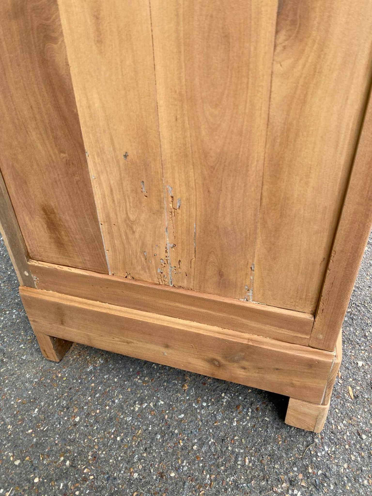 18th-century stripped buffet in solid walnut