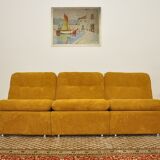 Corduroy modular sofa, 1970s, set of 6