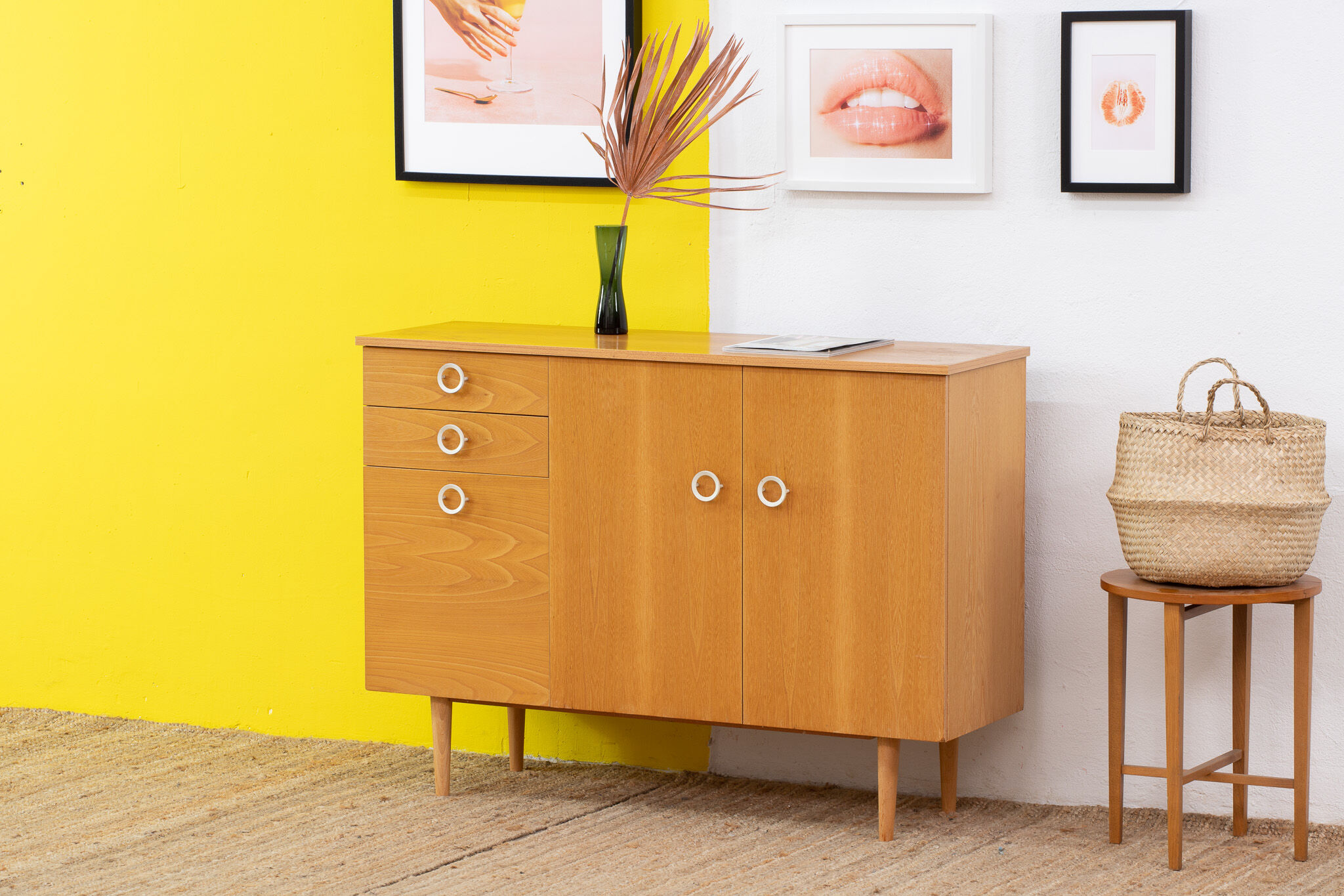 Vintage Scandinavian sideboard 120 cm