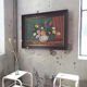 Toile huile fleurs 110x80 cm