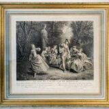 Nicolas Lancret, Le jeu de cache cache, gravure