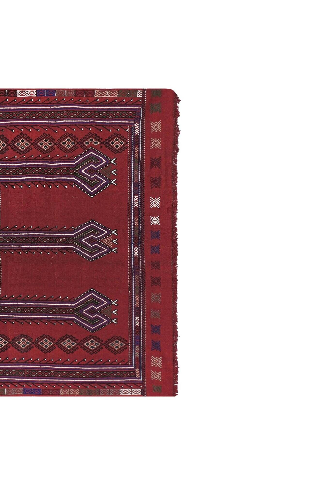 Vintage Turkish kilim, handwoven, 144x240 cm.