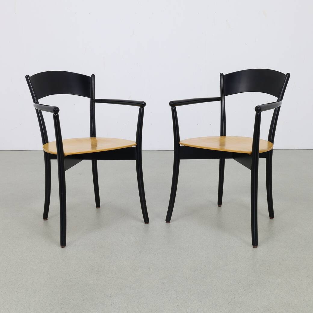 Pair of Vintage Italian Dining Chairs, 1990s