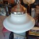 Vintage white opaline lustre from 1940.