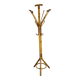 Antique bamboo and rattan coat rack, artistic work from the late 19th century.