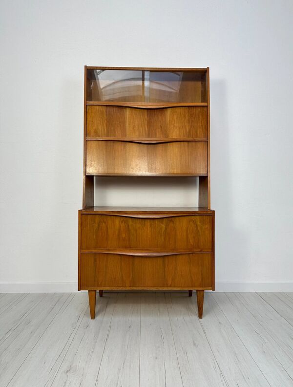 Secrétaire en noyer par Franz Ehrlich pour Hellerau, années 1950