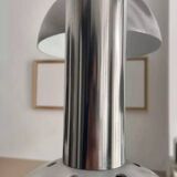 Vintage chrome and brushed metal suspension France 1970