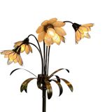 Vintage gold lotus floor lamp/floor lamp