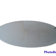 Vintage chiseled bevelled mirror under oval velvet