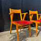 Bridge chairs with compass legs from the 1960s.