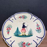 Fruit cup on earthenware pedestal from Quimper HB