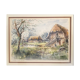 Tableau Aquarelle "Le Theil en Auge" par Denis Verspecht (1919/1991) Calvados