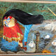 Ethnic painting signed Herrerias from 2005