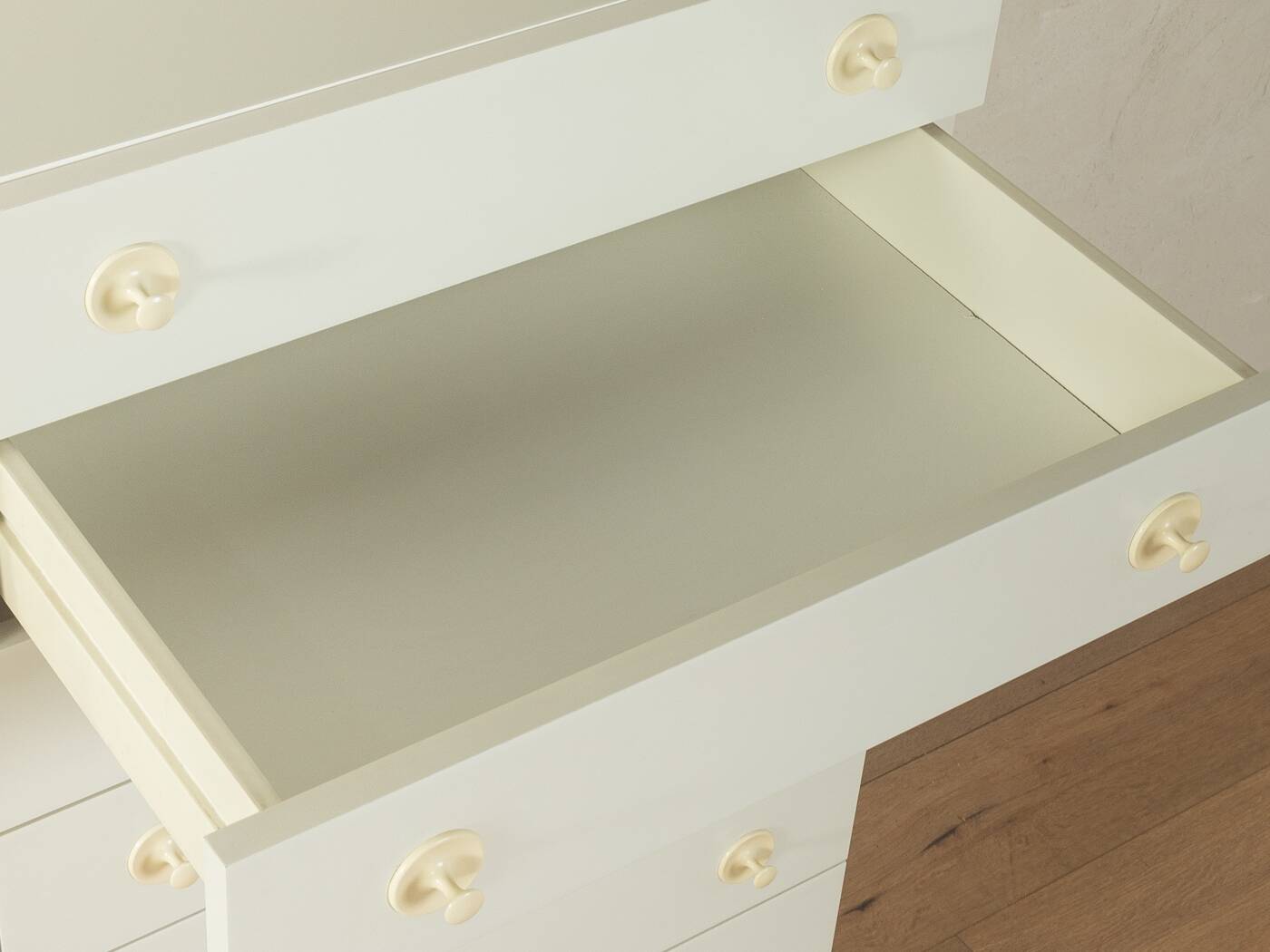 Expressive chest of drawers set by interlübke, 1960s, white, vintage