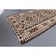 1970s Vintage Turkish Hand-Knotted Wool Cotton White Runner Rug 98x284