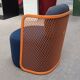 CIDER Ingrid armchair in orange and blue