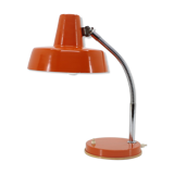 1970s adjustable orange table lamp, Czechoslovakia