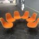 Suite of 6 chairs Dsx Charles and Ray Eames edition Herman Miller 1960