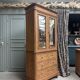 Louis Philippe wardrobe in solid pine (renovated)