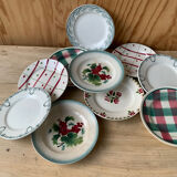 Mismatched plates Terre de Fer