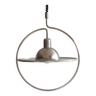 Lampe à suspension en forme d'anneau de Saturne, années 1970
