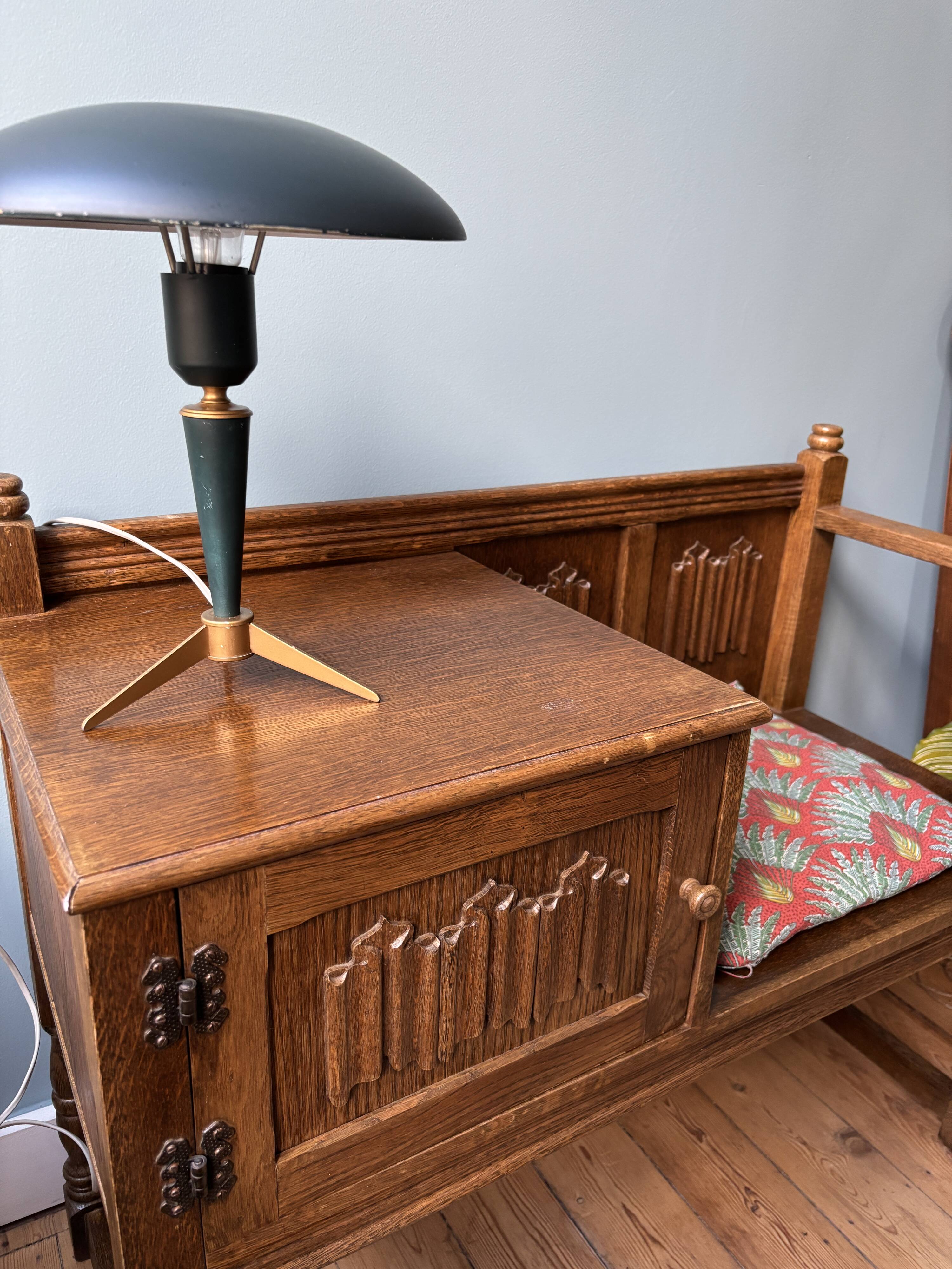 Lampe trépied Bijou de Kalff pour Philips, style vintage Space Age, inspirée des années 50.