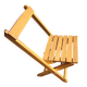 Children's folding chair made of wood.