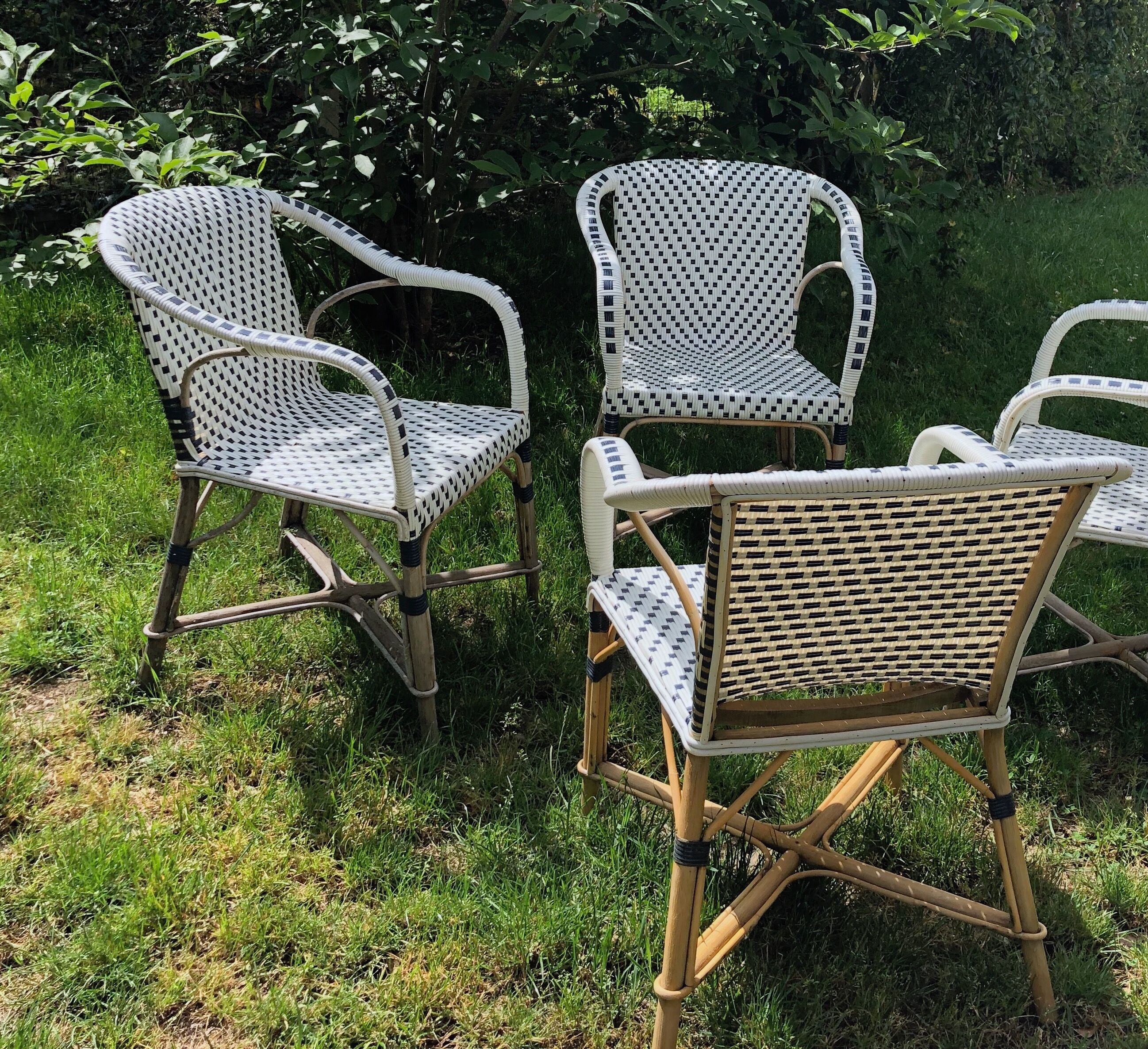 Set of 4 armchairs Drucker terrace Parisian Bistro