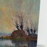 Oil board on double-sided panel