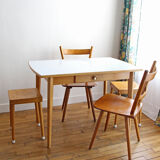 Formica dining table and wood