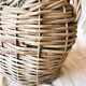 Old Green Glass Demijohn Plate with Woven Rattan