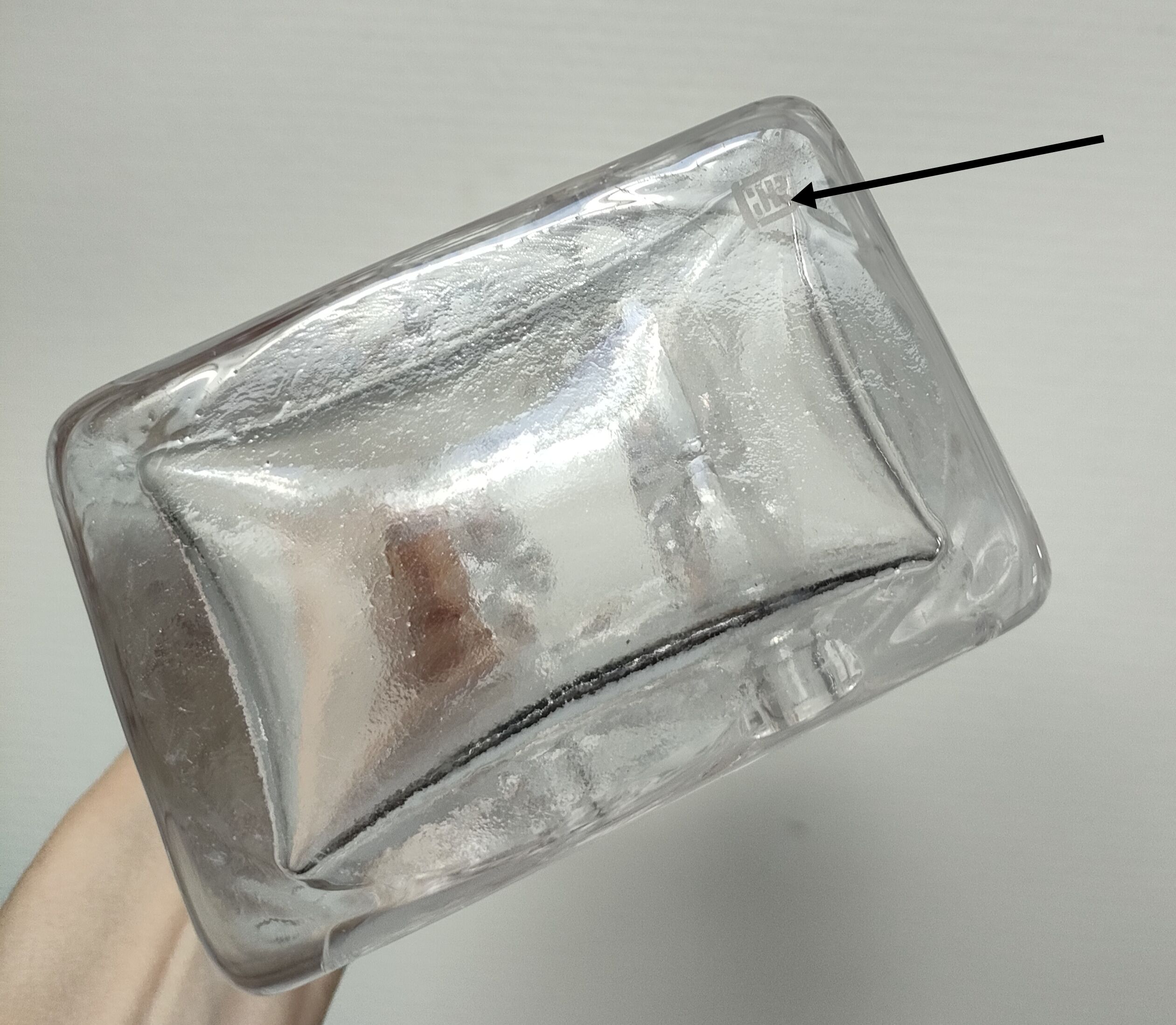 Design glass vase by Claus Josef Riedel 60s-70s