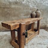 Antique workbench bathroom furniture or side table