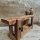 Antique workbench bathroom furniture or side table