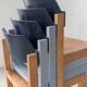 Set of 4 stackable chairs by Rainer Schell