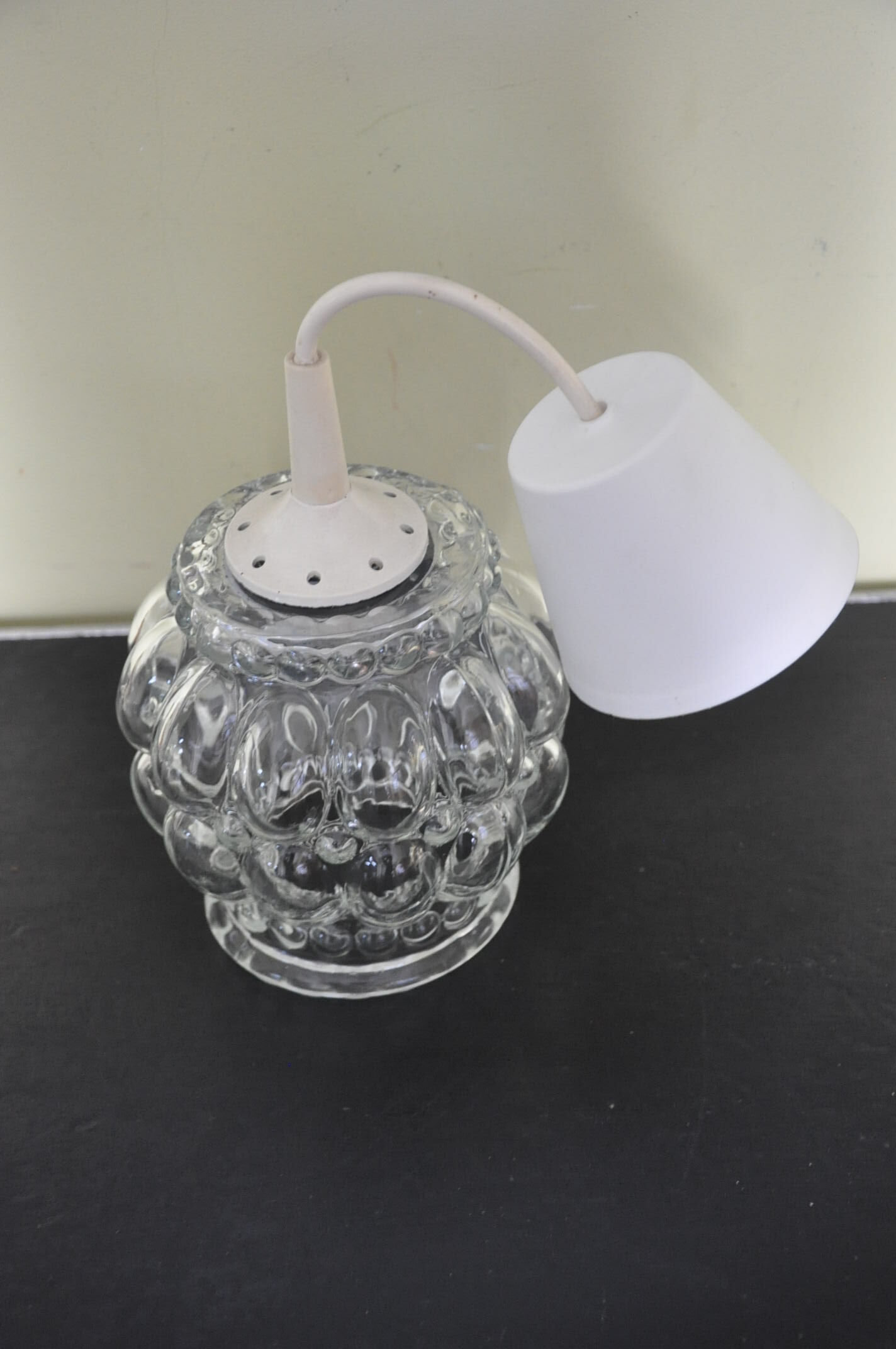 Vintage glass pendant lamp