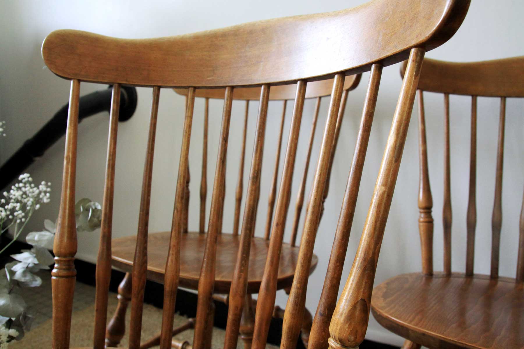 Western style wooden chairs