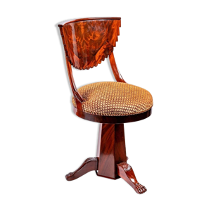 Chaise de harpiste acajou