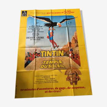 Affiche du film tintin et le temple du soleil 120x160 cm