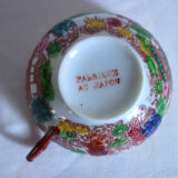 5 tasses à thé vintage porcelaine, peint main, Japon