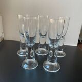 5 verres à shot en cristal