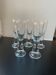 5 verres à shot en cristal