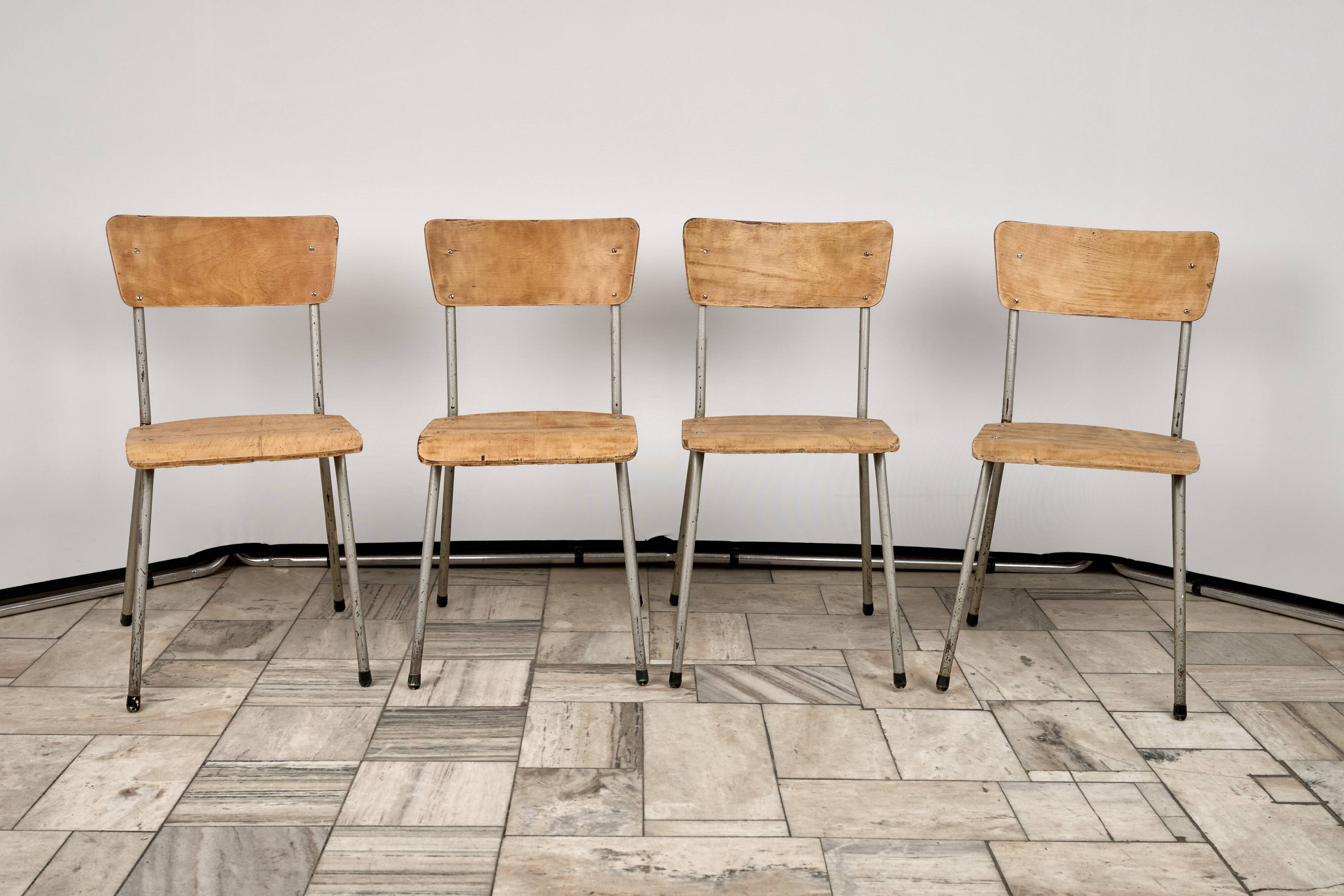 Set of 4 Vintage Chairs, 1960s, Czechoslovakia