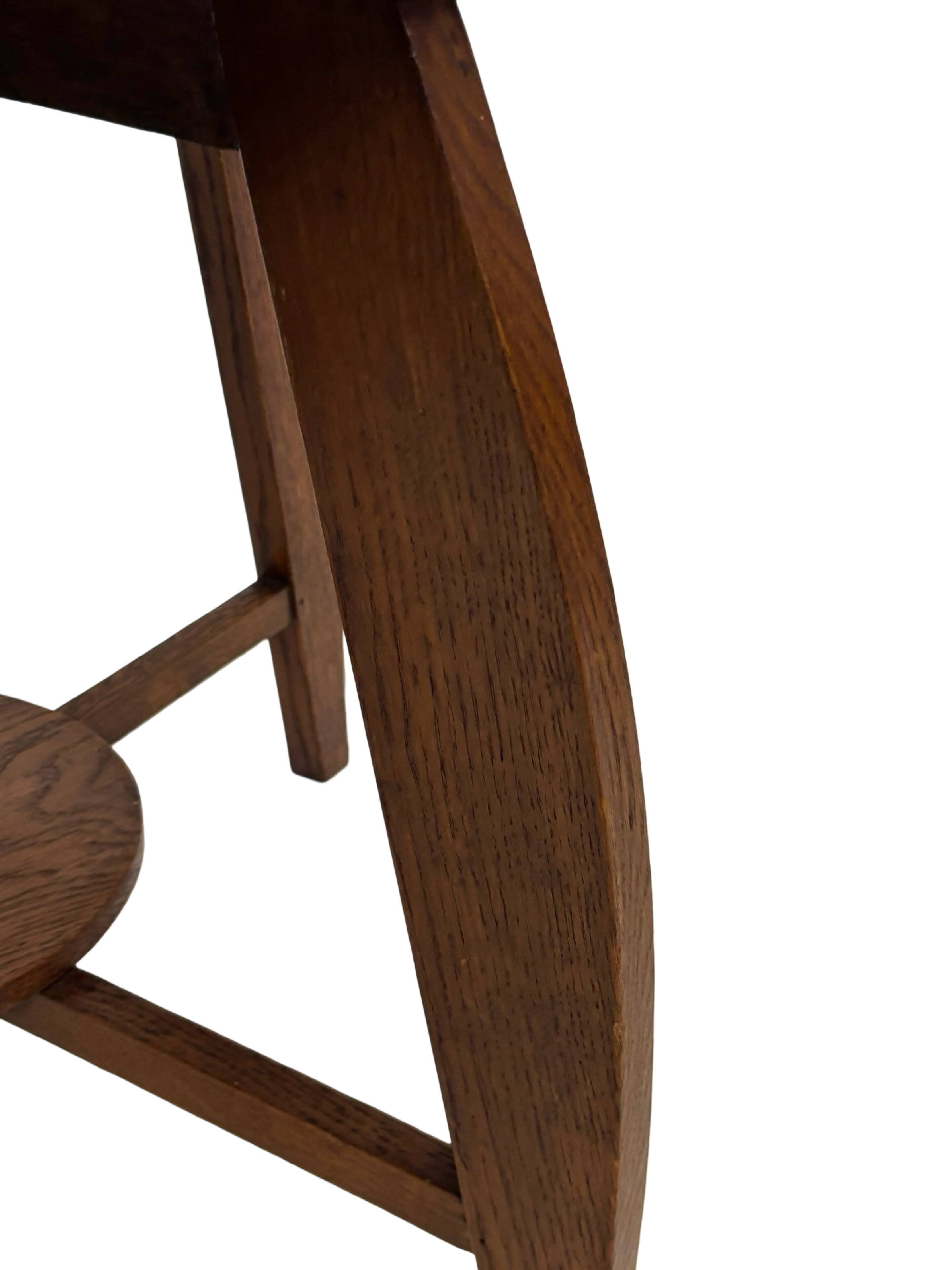 Art Deco Coffee Table Side Table Oak 1950s Design