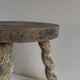 Tabouret ondulé à trois pieds