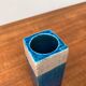 Mid-century Italian blue and white minimalist vase by Bitossi, 1960s.