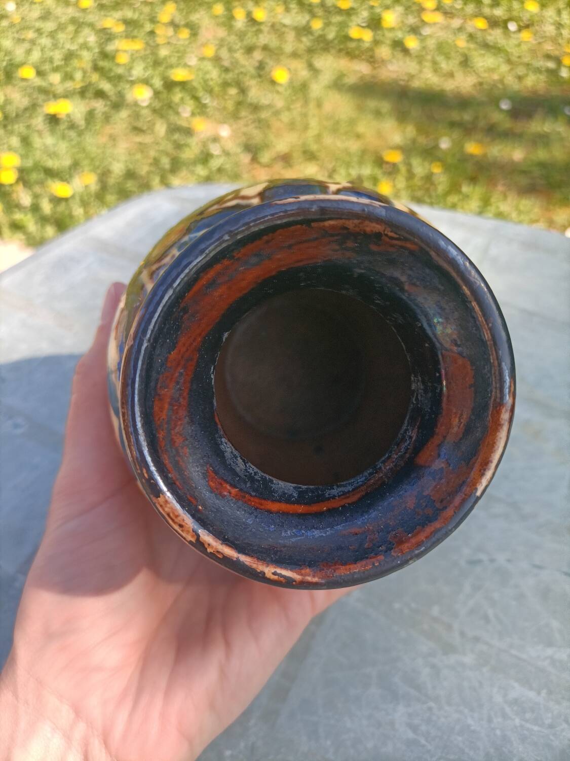 Signed retro vase