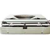 Hermes Baby Rocket green lime typewriter revised new ribbon